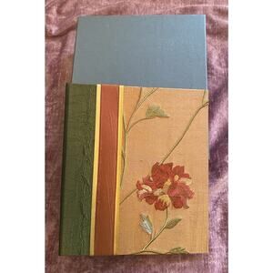 Molly West Handbound Book Silk Floral Made From Scratch 8 X 9.5 Photo Album New